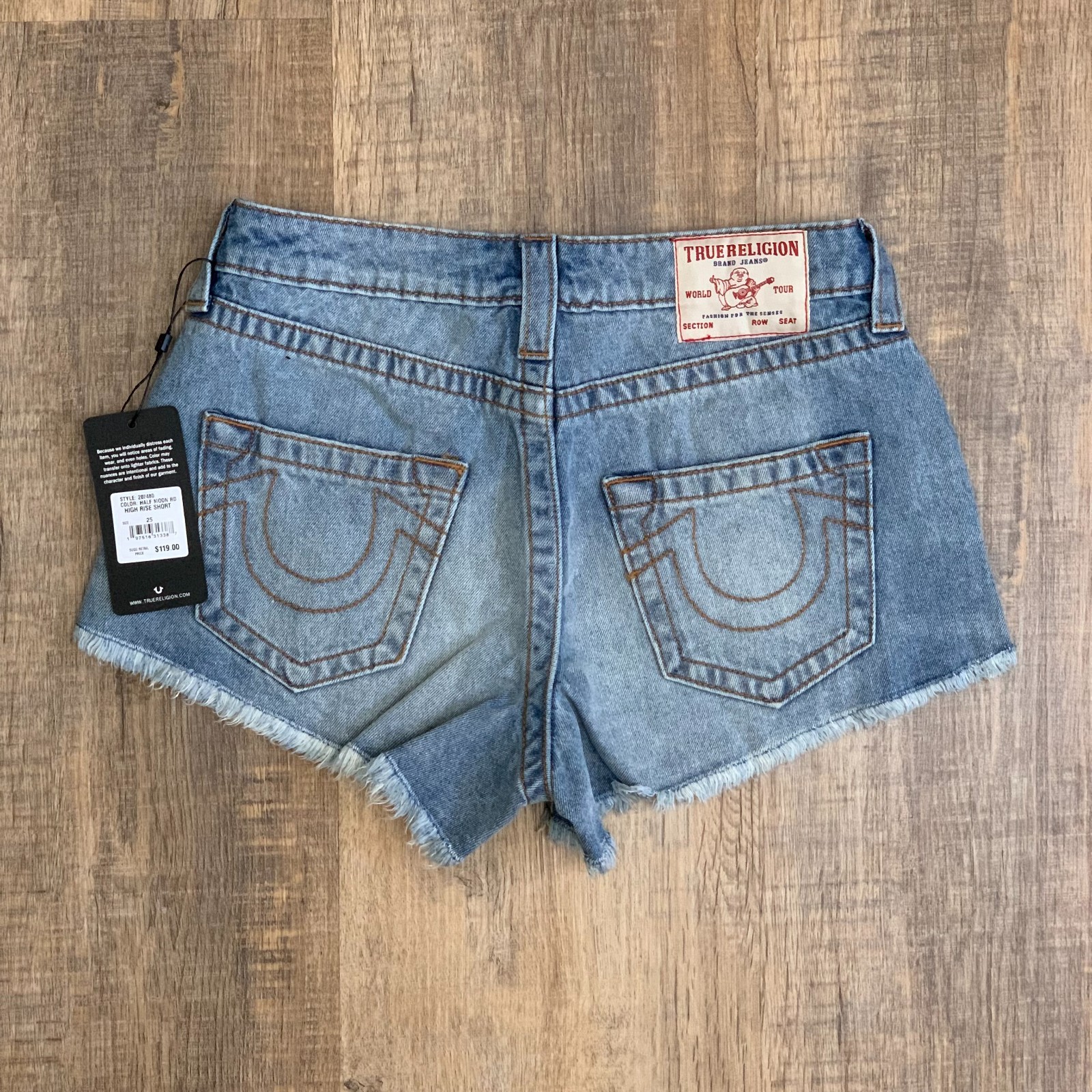 True Religion Booty Shorts (Women&rsquo;s Size 25) FREE SHIPPING!!