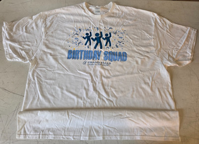Grand Falls Casino Birthday Squad T-Shirt 2XL White Delta Pro Weight Resort Tee