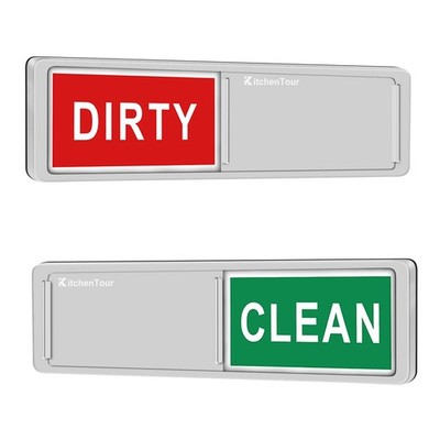 KitchenTour Clean Dirty Magnet for Dishwasher Upgrade Super Silver, Silver 