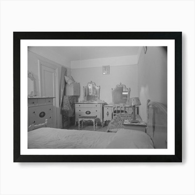 Bedroom Of Nathan Katz Apartment, E Framed Wall Art Poster Canvas Print Picture