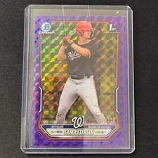🔌IU 2026 BOWMAN CHROME PURPLE 1ST GEO SAM PETERSEN /250