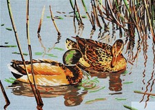 Needlepoint tapestry painted canvas 14.854 18"x24" GobelinL