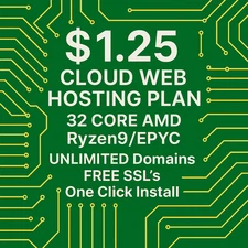 USA Cloud Web Hosting with Control Panel - Unmetered Speed & Power