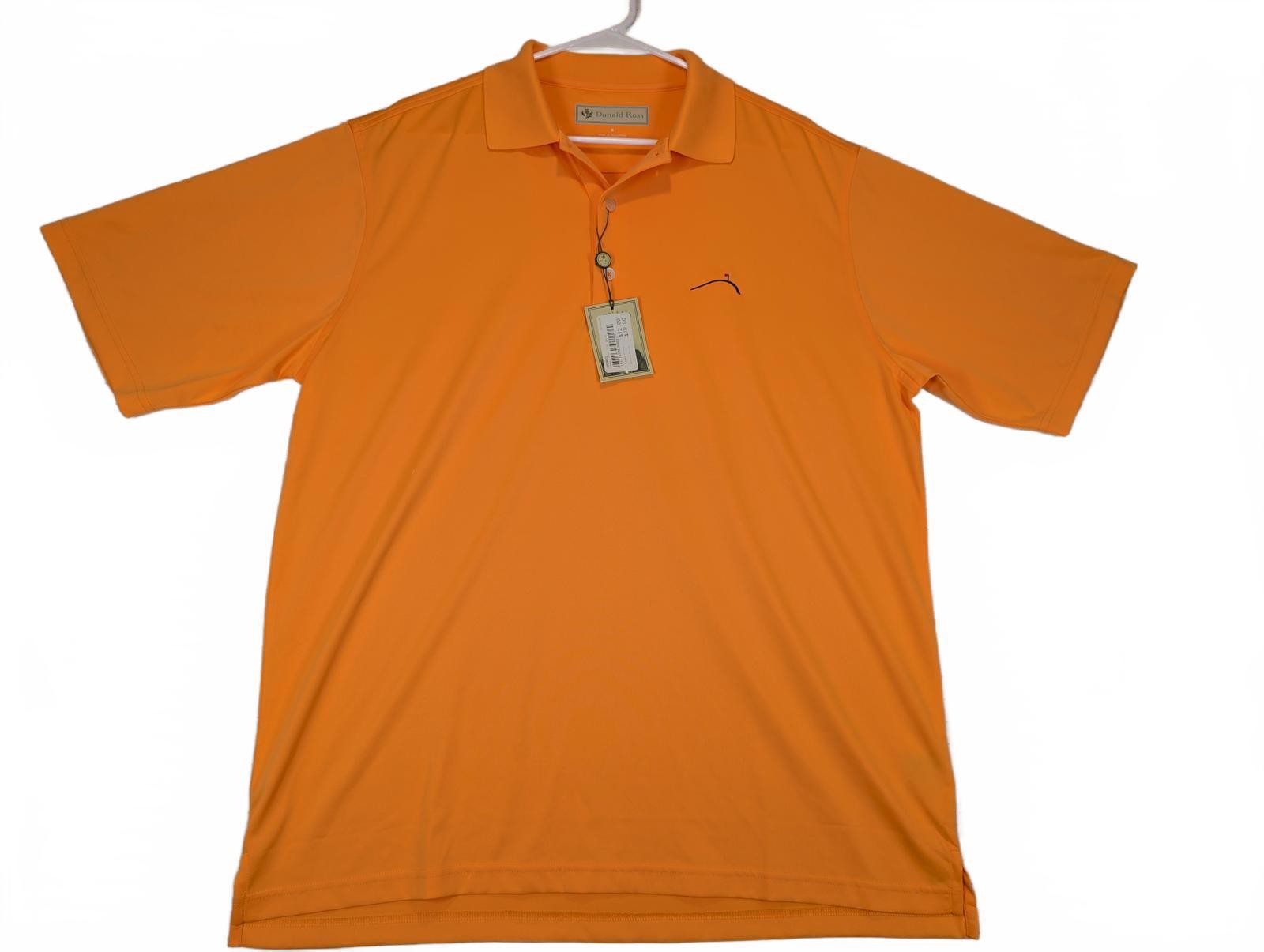 Donald Ross Tech Polo Performance Solid Orange Go… - image 1