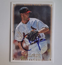 Signed Upper Deck 2008 Masterpieces Chris Carpenter St. Louis Cardinals Auto #85