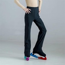 LIUHUO Figure Skating Pants Men's Ice Black Elastane Velvet High Elasticity