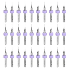 30pcs 0.3mm Tungsten Carbide CNC Engraving Print Circuit Board PCB Drill Bits