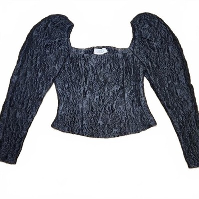 & Other Stories | Black Textured Top | 4