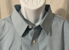    UNTUCKit Men  s Wrinkle Free Slim Fit Shirt XL White  Blue Check   