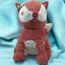 CIRCO Fox Plush Coral Pink Corduroy Stuffed Animal Pillow Toy 14” 2015 Target