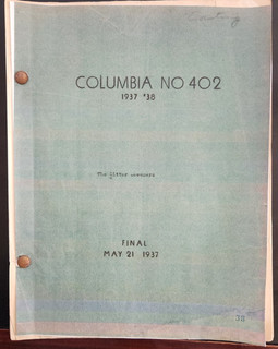 MOE HOWARD OF THE THREE STOOGES' PERSONAL COPY OF "THE SITTER DOWNERS" SCRIPT