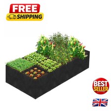 8-Grids Fabric Raised Garden Bed, 128 Gallons - Perfect for Flowers & Vegetables