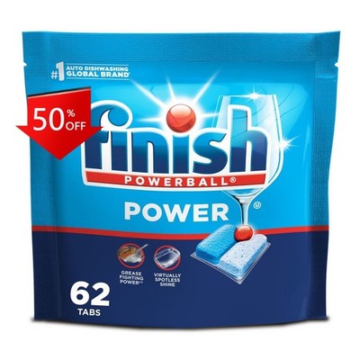 Finish Fresh Power Dishwasher Detergent Tablets - 62ct