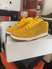 Nike Dunk Low ID By You Custom Sneaker Men 12 Yellow Suede SB Gold Style