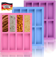 Silikonform MüSliriegel Rechteckig FüR Backen Und Dessert, 3 StüCk