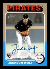 2024 Topps HERITAGE JACKSON WOLF REAL ONE AUTO PIRATES RC ROA-JWO