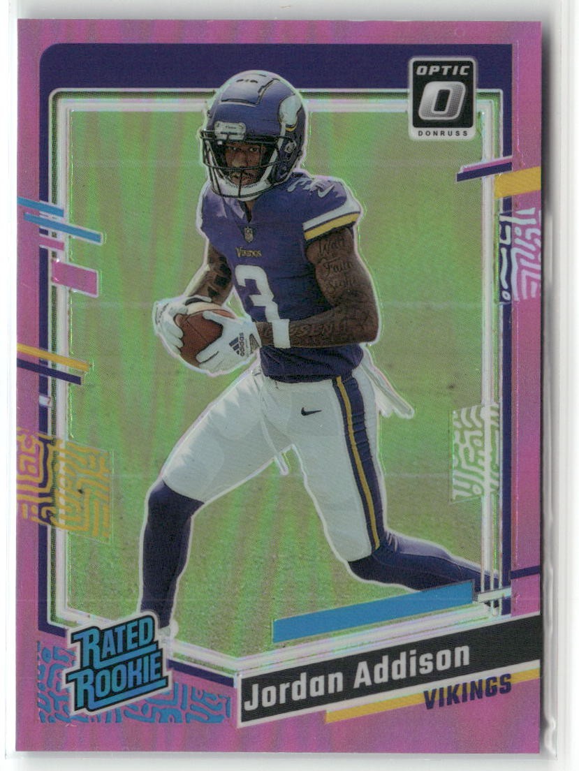 2023 Donruss Optic #271 Jordan Addison Pink