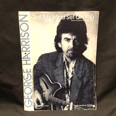 RARE UK Version George Harrison GOT MY MIND SET ON YOU Sheet music 1987