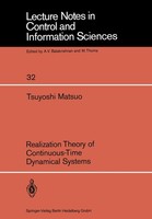 Realization Theory Of Continuous-Time Dynamical Systems T. Matsuo
