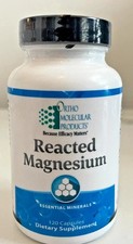 Ortho Molecular Reacted Magnesium 120 Caps,Exp 2027 Brand New, FREE SHIPPING