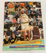 1992-92 Ultra Anthony Peeler 1st Round Rookie Card - Los Angeles Lakers. rookie card picture