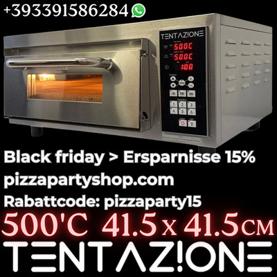 Tentazione MAX GT3 2800w 500°c 41.5x41.5cm Elektro Pizzaofen - digitale ofen