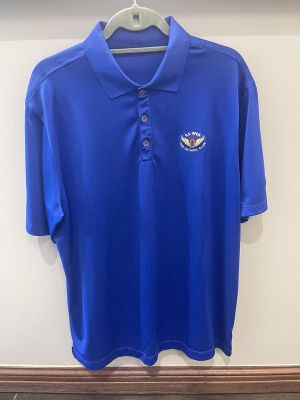 U.S. Open 2012 Olympic Club Golf Shirt Mens Large Nike Dri-Fit Embroidered Polo