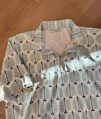 Smith And Quinn Polo Shirt Mens Large Performance AOP Short Sleeve