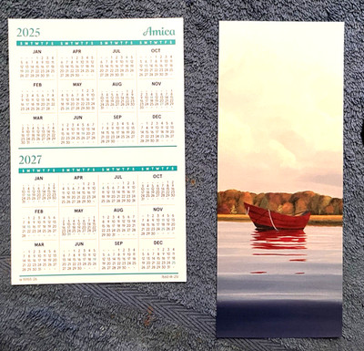Amica Insurance Calendar Card & Book Marker - By Artist Derek Macara