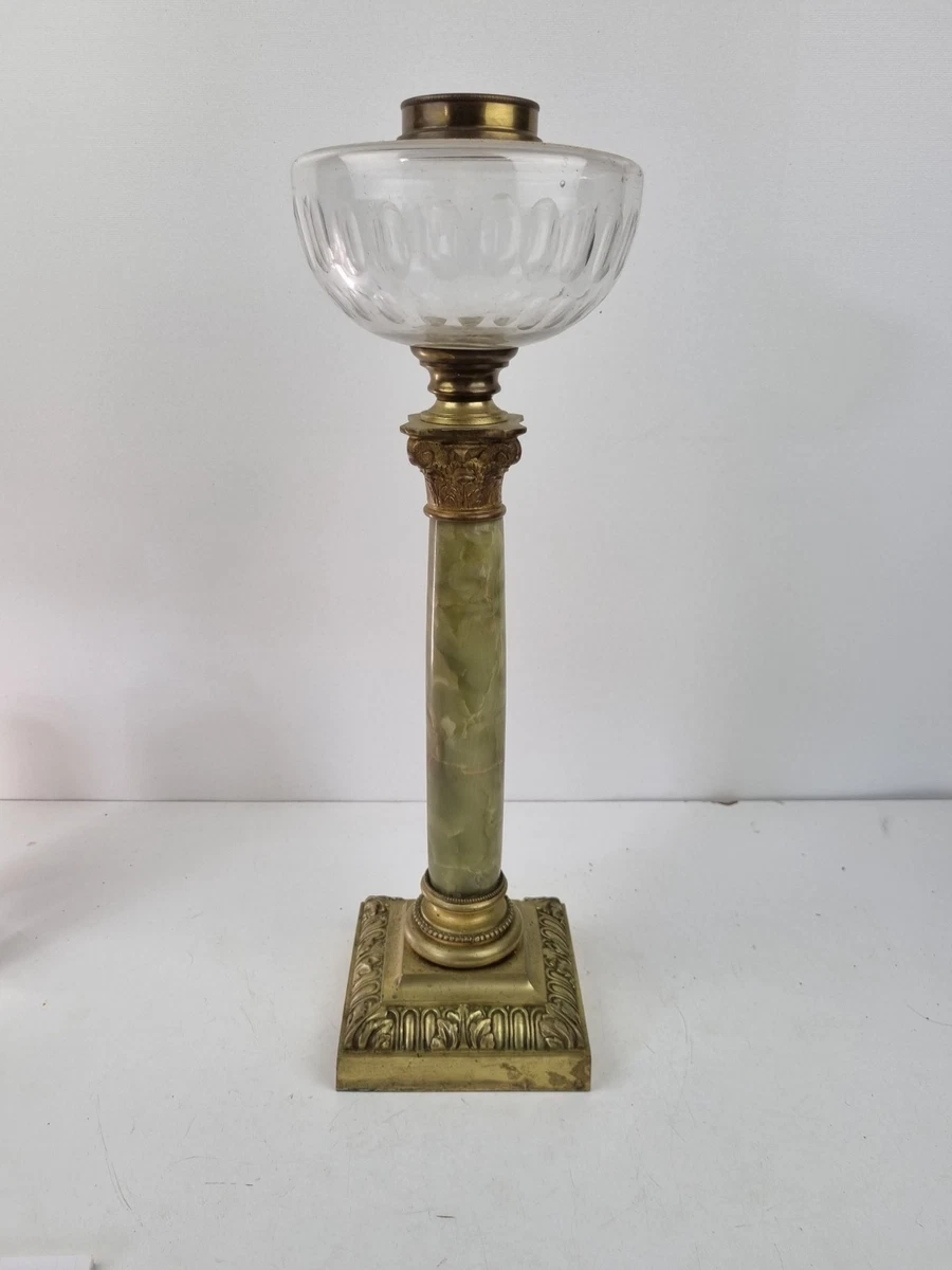 Lampe De Table Ancienne Vereco - Onyx, Crystal, Métal - France - E27