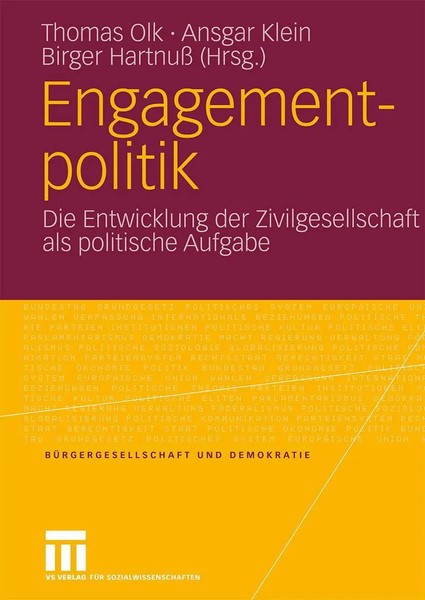 Engagementpolitik Die Entwicklung Der Zivilgesellschaft Als Politische Aufgabe-image
