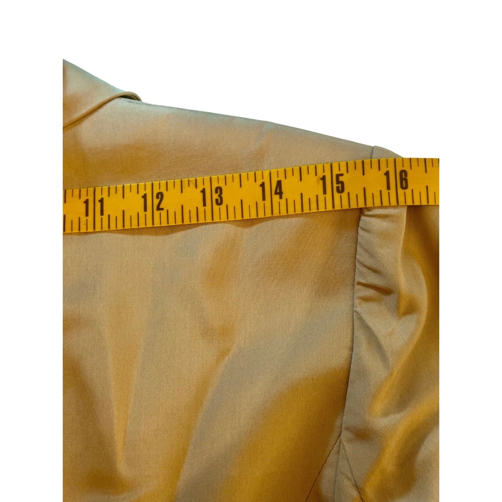 Ann Taylor Silk Blazer Tan Button Front Women Size 4 Capsule Classic Office