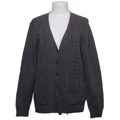 Isolde, Strickjacke, Damen, Größe: 2XL, Grau, Baumwolle, Einfarbig #WCf