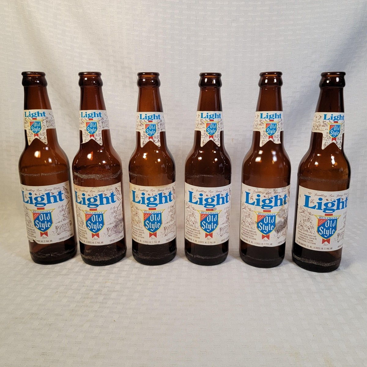 Vintage Heilemann Old Style Light Beer Case, 24 bottles, 12 oz