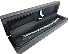 Tennis Bracelet white gold finish with Created Diamond double Row beautiful gift