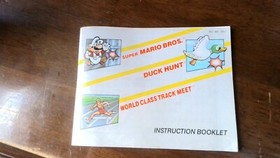 Super Mario Bros / Duck Hunt / World Class Track Meet -NES Game Untested
