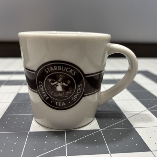 Starbucks Mug Demitasse Original Siren Logo Brown On Cream 3oz Espresso 2016 NEW - Picture 3 of 14