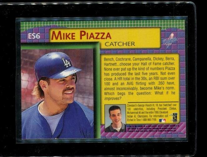 Vintage 1997 TOPPS MAGIC ETCH A SKETCH Baseball Card ES6 MIKE