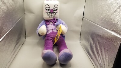 Cuphead King Dice Stains 2018 Plush Mugman 18'' Fiesta Stuffed Animal with tags