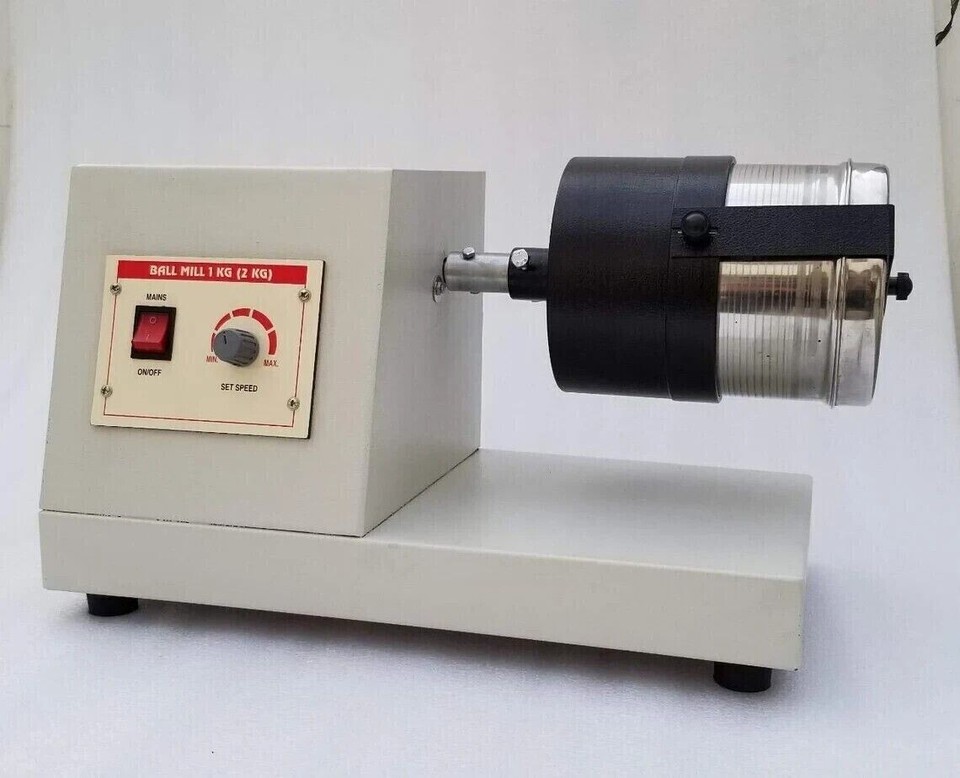 New Laboratory Ball Mill 2 kg Motor Driven Heavy Medical & Lab