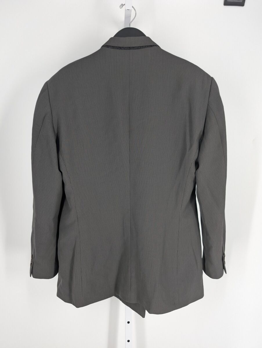 Vtg 80s 90s Giorgio Armani Le Collezioni Gray Doublebreasted Vtg 80s 90s Giorgio Armani Le Collezioni Gray Doublebreasted
