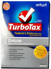 2012 TurboTax Deluxe for federal e-file & state tax return for PC & Mac CD