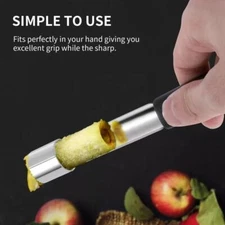 -Steel Core Remover Fruit Apple Pear Corer HOT Kitchen Easy Twist H2T2
