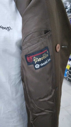 CAPPOTTO BROOKLYN TERITAT Lana Uomo Man Marrone VINTAGE tg 46 MON1397LZ - Picture 5 of 7