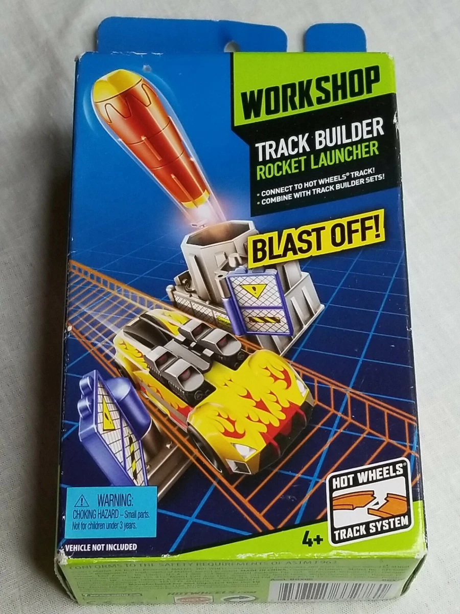 Hot wheels track builder rocket launch discount