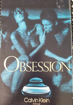 1988 Calvin Klein Obsession perfume Romantic vintage ad