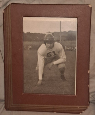 Football Player Leather Helmet Photo 1940s 1950s Framed | eBay Football Player Leather Helmet Photo 1940s 1950s Framed | eBay