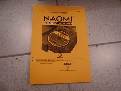 Operations Manual Anleitung für Naomi GD Rom System Videoautomat