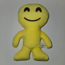 Fun Express Yellow Smiling Face Plush 8" Stuffed Animal Toy Figure Emoji
