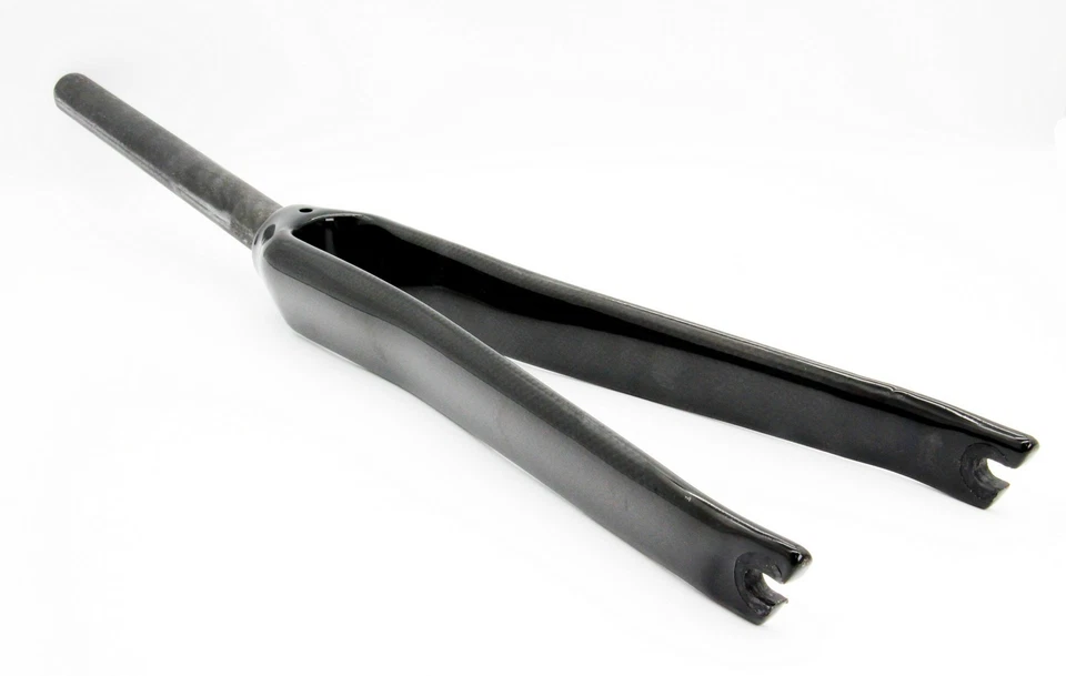 SwishTi Road E-Bike Cycling 700C Carbon Fork w/1-1/8" Carbon Steerer Polished - Image 2 of 4